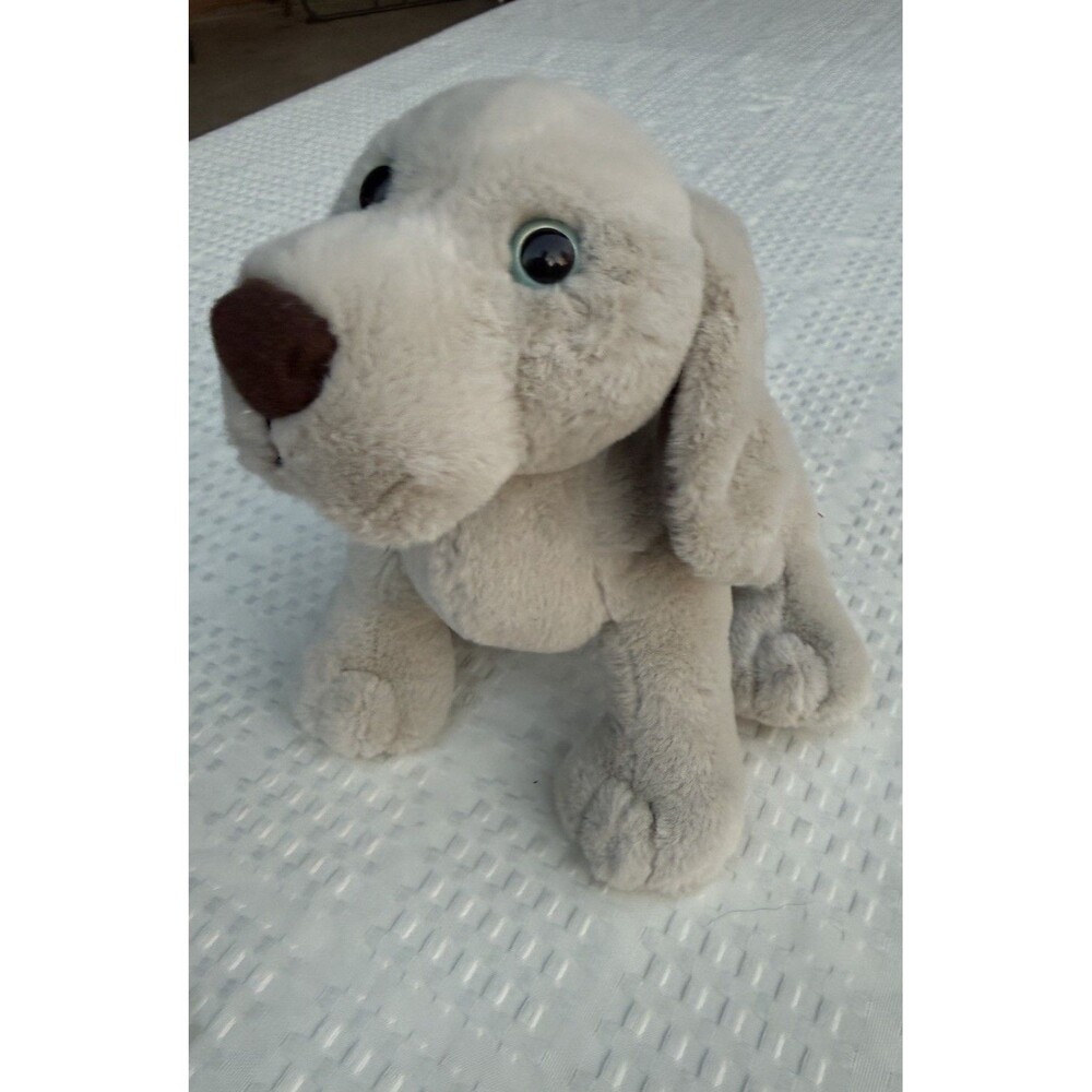 Ganz Webkinz Gray Weimaraner Puppy Dog Plush 10" Blue Eyes